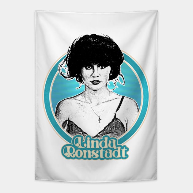 Linda Ronstadt /\/ Original 1970s Style Fan Art Design Tapestry by DankFutura