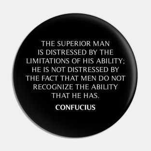 Confucius' Quote Pin