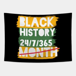 Black History Month 24/7/365 Black men African American Tapestry