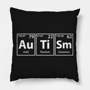 Autism (Au-Ti-Sm) Periodic Elements Spelling Pillow