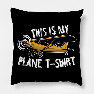 This is my plane tshirt Pillow