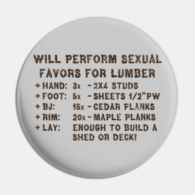 Will work for Lumber (worn) [Rx-Tp] Pin by Roufxis