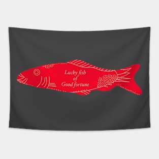 Lucky good Fortune Fish Tapestry