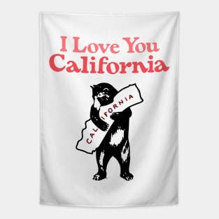 I Love You, California (Red) Tapestry