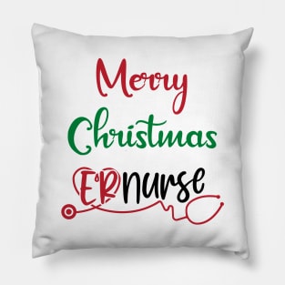 Merry Christmas Er Nurse Pillow