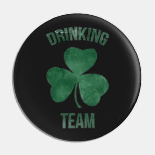 St. Patrick's Day Lucky Irish Drinking Team Shamrock Pin