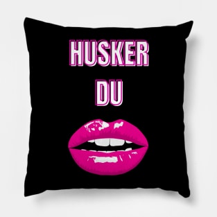 husker du red lips Pillow