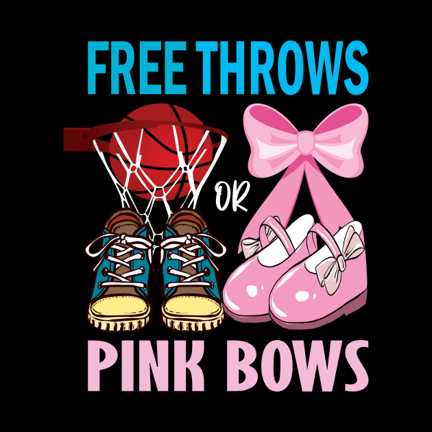 Free throws or pink bows basketball gender reveal gift... by DODG99