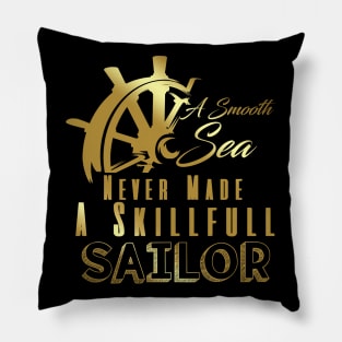 Steering Wheel Qoutes Sail Boating Gifts Pillow