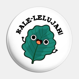 Kale-lelujah Cute Veggie Kale Pun Pin