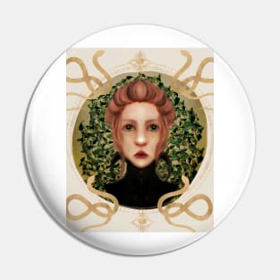 Gothic Witch Painting With A Nod to Medusa Pin