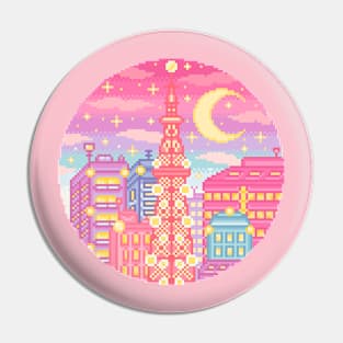 Tokyo Pixel Art Pin