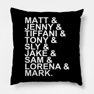 The Characters of California Dreams Pillow