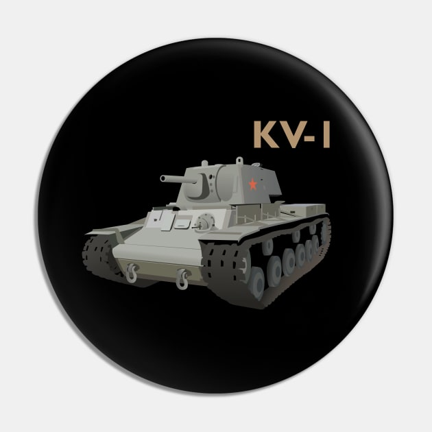 Soviet KV-1 Tank Pin by NorseTech