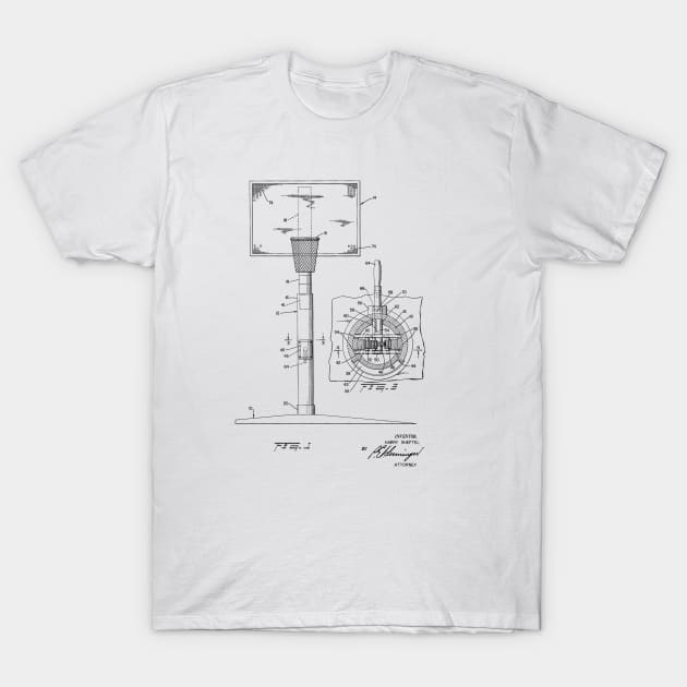 TheYoungDesigns Goal Vintage Patent Hand Drawing T-Shirt