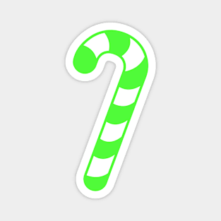 GREEN AND WHITE CANDY CANE - CUTE CHRISTMAS DESIGN Magnet