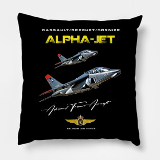 Alpha Jet Belgium Air Force Advanced Trainer Aircraft Pillow