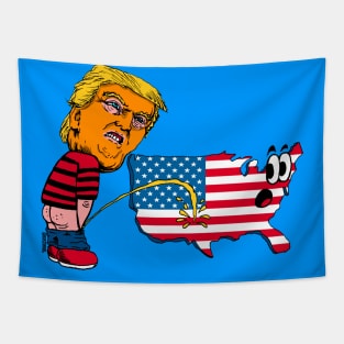 Trump Pissing Tapestry