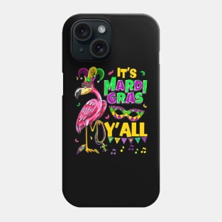 Funny Carnival Party Idea Flamingo Mardi Gras Phone Case