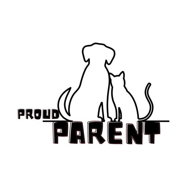 Proud Parent Dog&Cat Owner Designs Gift for animal lovers by fratdd