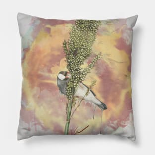 Java Sparrow bird Pillow