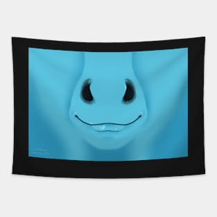 Blue Horse Face Tapestry