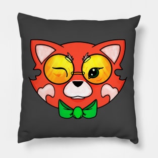 Red Panda Face Pillow