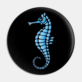 Seahorse Blue Pin