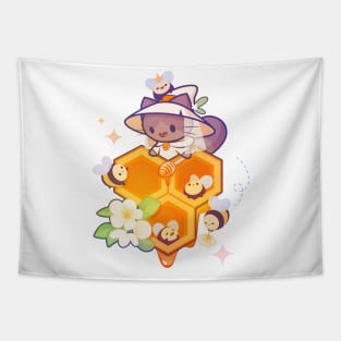 Honey Mage Cat Tapestry