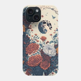 Floral Moon Phone Case