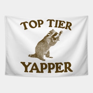 Top Tier Yapper / Raccoon Vintage Cartoon Tapestry