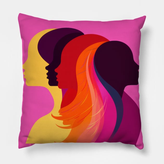 Diversity Pillow by TooplesArt