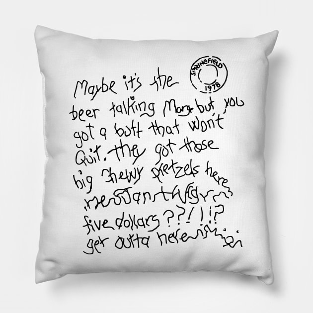 Maybe it's the beer talking Pillow by Rock Bottom