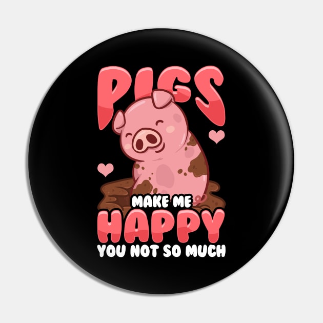 Adorable Pigs Make Me Happy You? Not So Much Pin by theperfectpresents