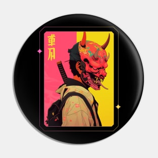 Oni Samurai  Japanese Pin