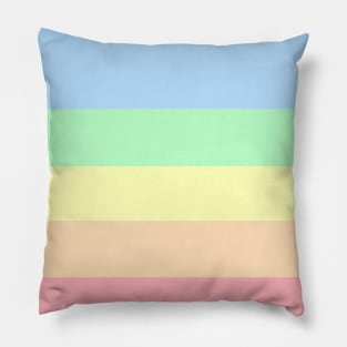 Pastel color palette Pillow