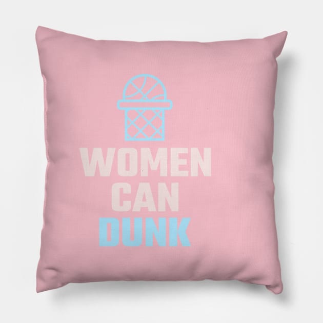 women can dunk Pillow by BVHstudio