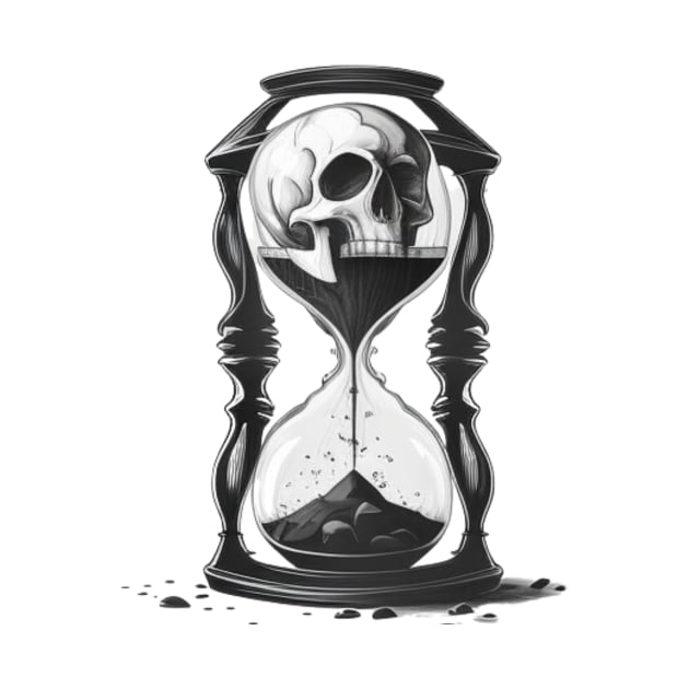 Hourglass skull by Crazy skull