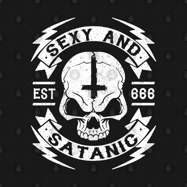 SEXY AND SATANIC - OCCULT AND SATANISM by Tshirt Samurai