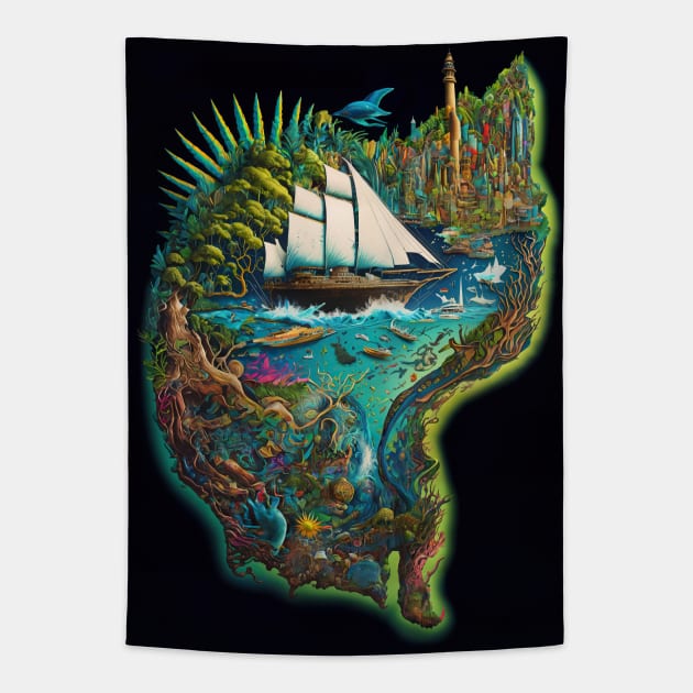 Australia Tapestry by aetherialdnb