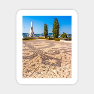 calçada portuguesa. portuguese stone paving. Empire Plaza. Lisbon Magnet