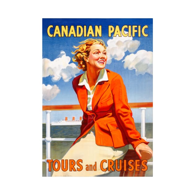 Vintage Travel Poster Canada Tours and Cruises by vintagetreasure