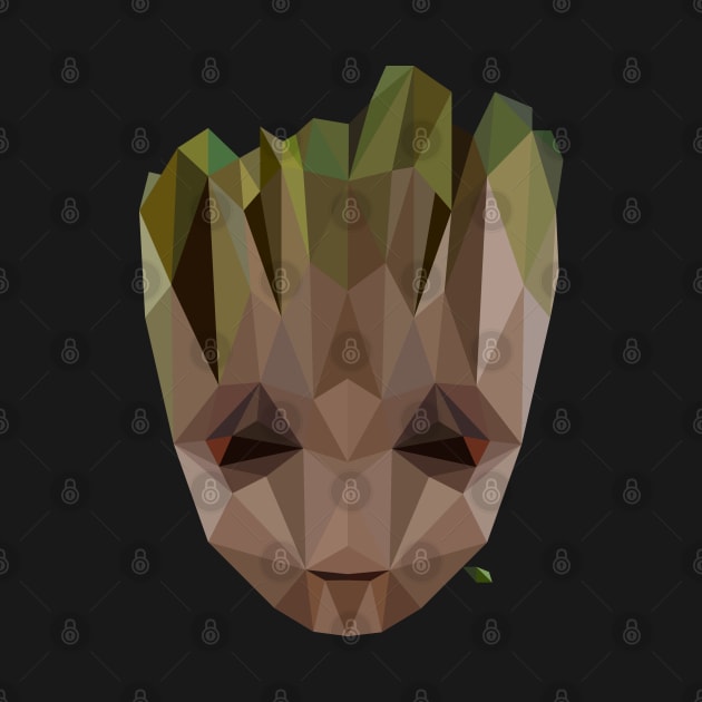 Baby Groot Poly by CriSan