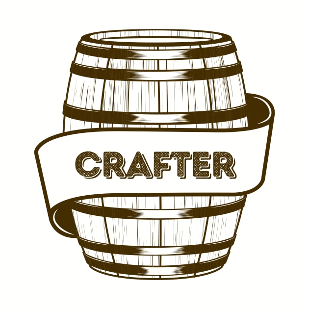 BEER CRAFTER craft beer lover maker brewmaster home brewing graphic by The Boho Cabana