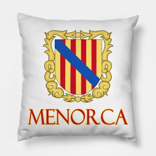 Menorca - Coat of Arms Design of the Spanish Balearic Island Pillow