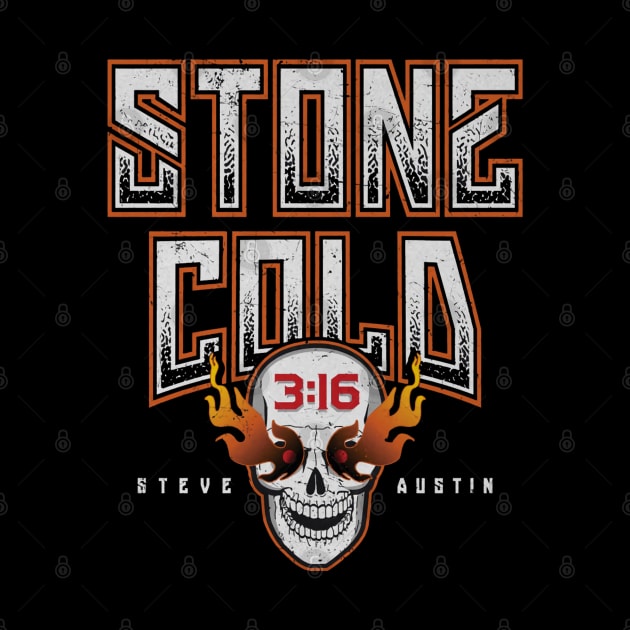 Stone Cold Steve Austin Fire Skull by MunMun_Design