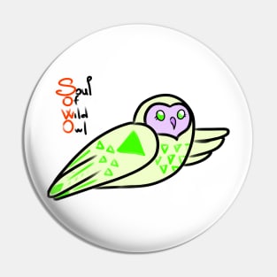 Soul Of Wild Owl Pin