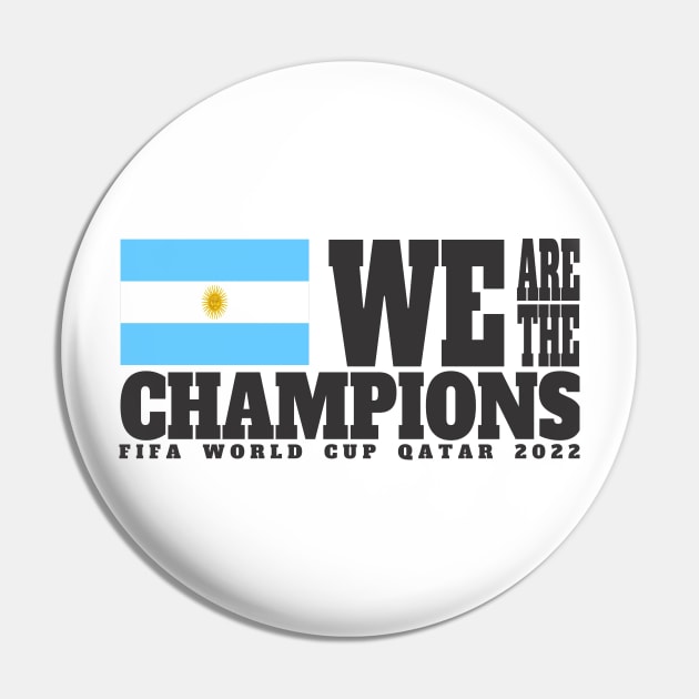 Fifa World Cup Qatar 2022 Champions - Argentina - Light Color Edition Pin by felinfelix