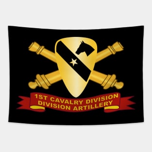 1st Cavalry Division - Division Artillery w Artillery Br - Ribbon Tapestry