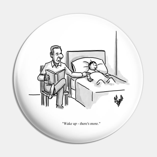 Classic Father Son Storytelling Cartoon Pin by abbottcartoons